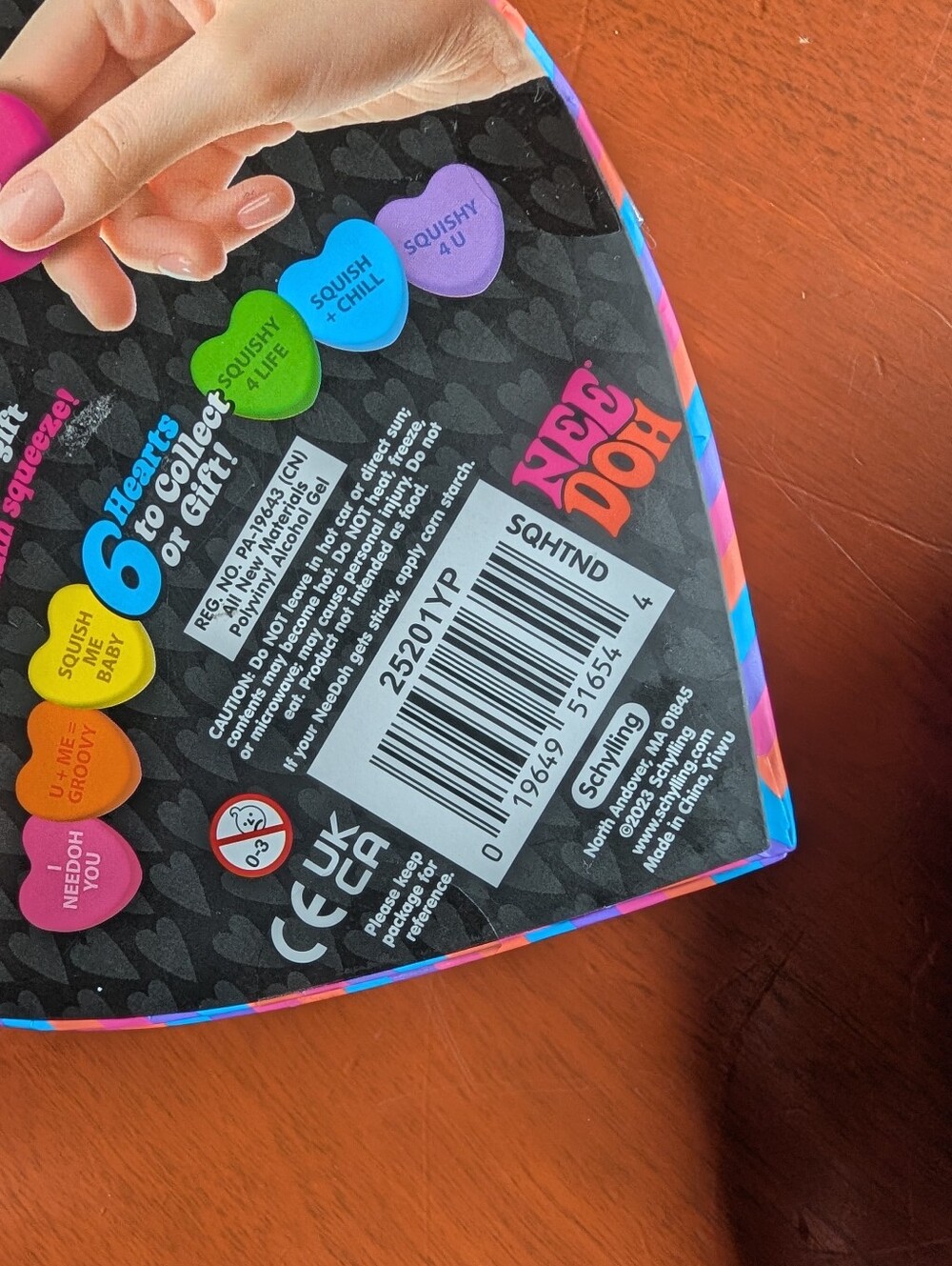 2 PACK Schylling NeeDoh Teenie Squeeze Hearts Squishy Novelty Toy Valentine's ♥️ - Picture 4 of 8